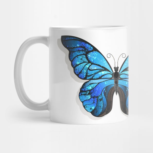 Blue Butterfly Morpho ( Blue Butterflies ) by Blackmoon9